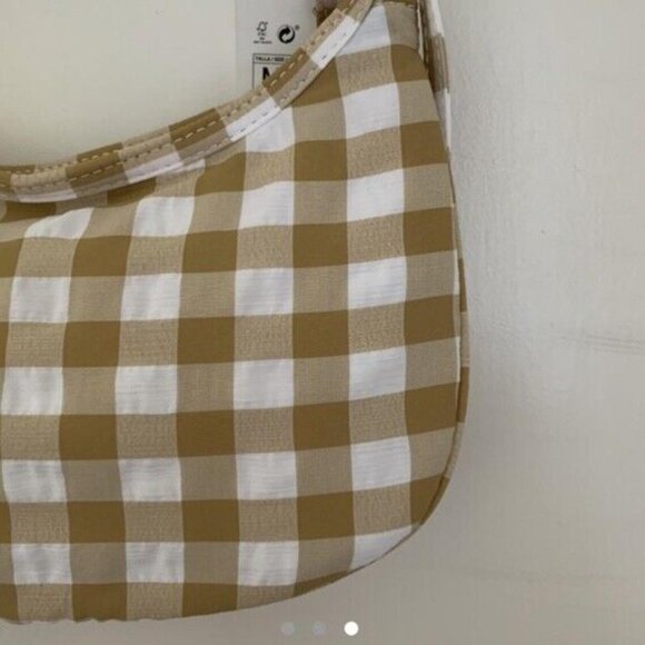 Check Zara white and cream / brown shoulder bag - Picture 3 of 3